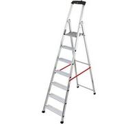 Escabeau et Marchepied Hailo Escabeau professionnel pliable en aluminium 7 marches larges Alu Pro