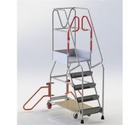 Escabeau rayonnage 5 marches à immobilisation automatique Fimm G