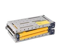 Escabeau réglable en acier - Plate-forme d'échafaudage pliable portable pour un nettoyage sûr et efficace des murs, de la peinture et des travaux de cloison sèche
