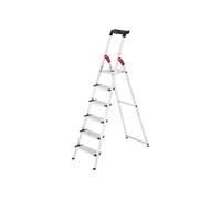 Escabeau securise pliable en aluminium 6 marches extra larges ProfiStep XXL