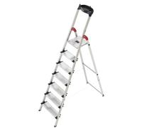 Escabeau ProfiStep® XXL 7 marches - HAILO - Plateforme aluminium - Charge 150kg max