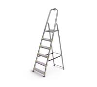 Escabeau simple en aluminium 6 marches - DRABEST - ESCA319-2