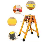 Escabeau télescopique multifonction extensible en fibre de verre robuste non conducteur 2 m/3 m/4 m de haut - Idéal pour un usage domestique et professionnel