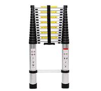 Escabeau télescopique pliable de 4,3 m - Échelle extensible en aluminium léger avec pieds antidérapants multifonction pour la maison, le garage et le grenier, portée de 4,4 m