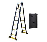 Escabeau télescopique WOERTHER Grafitek ES-440DB-G-B - 2,2m à 4,4m - avec housse