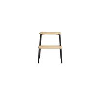 Escabeau Woud Slalom Chêne Laqué Pigmenté Blanc/ Noir