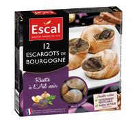 ESCAL Boîte de 12 escargots de Bourgogne à l'ail noir surgelés - 89 g