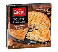 ESCAL Tourte à la volaille saveur ris de veau et cèpes - 425 g