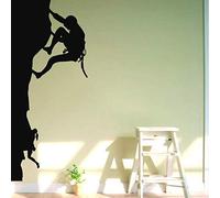 Escalade De Montagne Sticker Mural Sports Wall Decal Bricolage Décoration Vinyle Wall Art Rock Escalade Wall Art Stickers Escalade Coupe Vinyle 130X55Cm