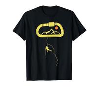 Escalade, escalade avec des mousquetons, alpinisme T-Shirt