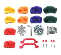 Escalade pour enfants grandes poignées de mur de roches multicolores pour une aire de jeux à la maison intérieure et extérieure-2