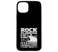 Escalade Zombie Apocalypse Compétence de Vie Drôle Coque pour iPhone 15 Plus