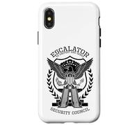 Escalator Security Council Funny Political American Eagle Coque pour iPhone X/XS