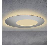 Escale Blade Open ⌀ 95 cm Decken-/Wandleuchte, argent mat anodisé