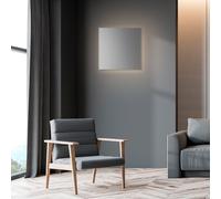 Escale Blade-Q 44 cm Decken-/Wandleuchte, argent