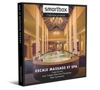 Smartbox - Coffret Cadeau - Escale Massage et Spa - 1 Nuit avec Petit-déjeuner et 1 Soin ou 1 accès à l'espace détente pour 2 Personnes
