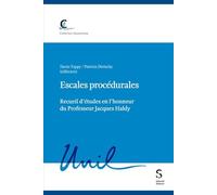 Escales procédurales: Recueil d'études en l'honneur du Professeur Jacques Haldy