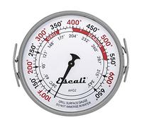 Escali AHG1 Thermomètre de surface pour grillades directes certifié NSF, gamme de degrés 40-290 C, argenté
