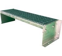 escalier 1 marche Modèle 1 indépendant Galvanisé Escalier acier Largeur 80 cm Hauteur 20 cm Sans rampe