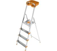 Escalier à 4 marches en aluminium avec rangement pour la maison et les professio