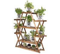 Escalier à plantes en bois à 6 étages - Pour intérieur et balcon - 101 x 29 x 10 cm