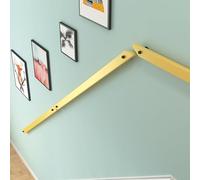 Escalier antidérapant en bois à fixation murale pour escalier intérieur/extérieur, soutien idéal pour les personnes âgées et les enfants, durable et fiable