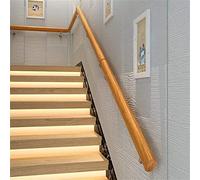 Escalier antidérapant en bois de pin, design ovale, garde-corps en bois massif pour la maison, la maternelle, les personnes âgées, utilisation en intérieur, villa, loft, accès à l'hôpital, couloir il