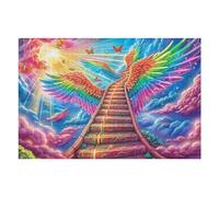 Escalier Arc-en-Ciel vers Le Ciel 1000 Pièces Puzzle Adulte en Carton sans Déformation Très Difficile Anti-Stress Jeu De Société Idée Cadeau Anniversaire Rapport Premium 1000 PCS