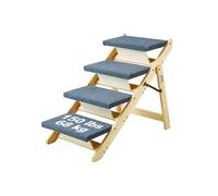 Escalier Bois Pliable-VEVOR-pour Canapés et Voitures-Peut Accueillir des Animaux de Petite-Solution de Stockage Peu Encombrante