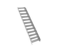Escalier Caillebotis 12 marches 600x 240mm Acier Galvanisé DIN 24537 EN ISO146