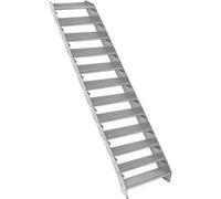 Escalier Caillebotis 12 marches 600x 240mm Acier Galvanisé DIN 24537 EN ISO146