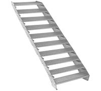 Escalier Caillebotis à 10 marches 900x 240mm Acier Galvanisé DIN 24537 EN ISO146