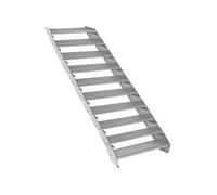 Escalier Caillebotis à 10 marches 900x 240mm Acier Galvanisé DIN 24537 EN ISO146