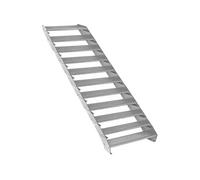 Escalier Caillebotis à 11 marches 900x 240mm Acier Galvanisé DIN 24537 EN ISO146