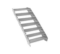Escalier Caillebotis à 7 marches 900x 240mm Acier Galvanisé DIN 24537 EN ISO146