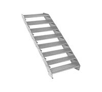 Escalier Caillebotis à 8 marches 900x 240mm Acier Galvanisé DIN 24537 EN ISO146
