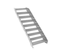 Escalier Caillebotis à 9 marches 900x 240mm Acier Galvanisé DIN 24537 EN ISO146