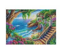 Escalier Cascade forêt 300 Pièces Puzzle Adulte en Carton Rigide Haute Qualité Difficile Niveau Expert Anti-Stress Jeu De Société Idée Cadeau Anniversaire Premium 300 PCS
