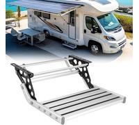 Escalier de camping-car, Pédales pliantes manuellement, marchepied d'entrée de porte de camping-car, Pédales manuelles pour camping - car, anodisé 2-Step-Manual with outlight,Single layer
