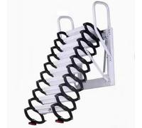 escalier de Grenier Échelle de Grenier en Acier au Carbone, Montage Mural, échelle Pliante au Plafond, capacité de Charge de 500 kg, échelle télescopique Pliable(2.5-2.7m)