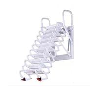 Escalier de Grenier Mural rétractable et Pliable avec système de Descente for l'intérieur et l'extérieur de la Maison(3.5-3.75m)