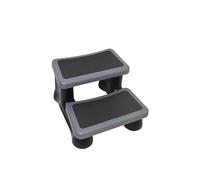 Escalier d'entrée pour Bains à remous Gris avec 2 marches