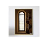 Escalier doré bois photo tableau 40x60cm art photographie mur chaire église déco