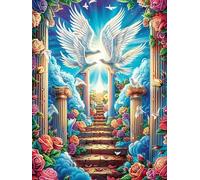 Escalier du Ciel 500 Pieces Casse-tête Amateur d'art en Carton Haute Densité Contes de fées Animaux et Plantes Difficile Niveau Expert Décoration Murale Salon Cadeau Fête des Mères 500 PCS
