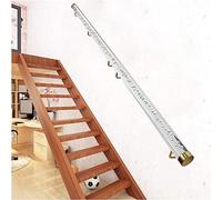 Escalier en acrylique transparent avec fixations dorées - Bannière murale antidérapante pour marches d'intérieur/extérieur, parfaite pour les personnes âgées, les enfants et les personnes handicapées