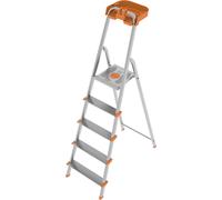 Escalier en aluminium à 5 marches avec rangement pour la maison et les professio