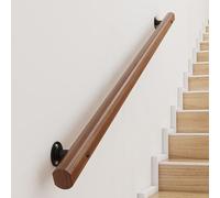 Escalier en bois antidérapant avec supports - Kit de barre d'appui de 79,8 cm pour intérieur et hôpital, rampe d'escalier sûre pour la maison et le loft