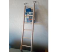 Escalier en Bois Perruches 6 Marches Tourtereaux Perroquets Hamster 28 CM