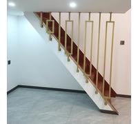 Escalier en fer forgé antidérapant, monté au plafond, garde-corps de type L, garde-corps de sécurité pour escaliers, barres d'escalier dorées de 1,2 m, barre d'appui durable pour grenier