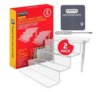 Escalier Evoretro Acrylique 4 Marches Large Pour Vitrine Pack De 2pcs